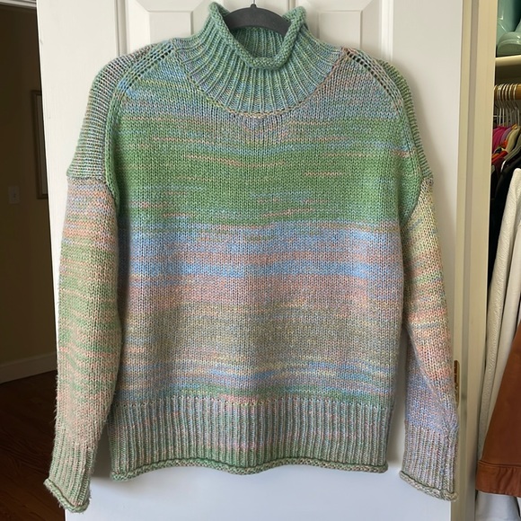ANTHROPOLOGIE 525 AMERICA Willa Space-Dyed Turtleneck Sweater Size XS - Picture 2 of 12